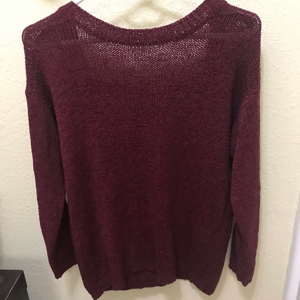 Maroon TOBI sweater